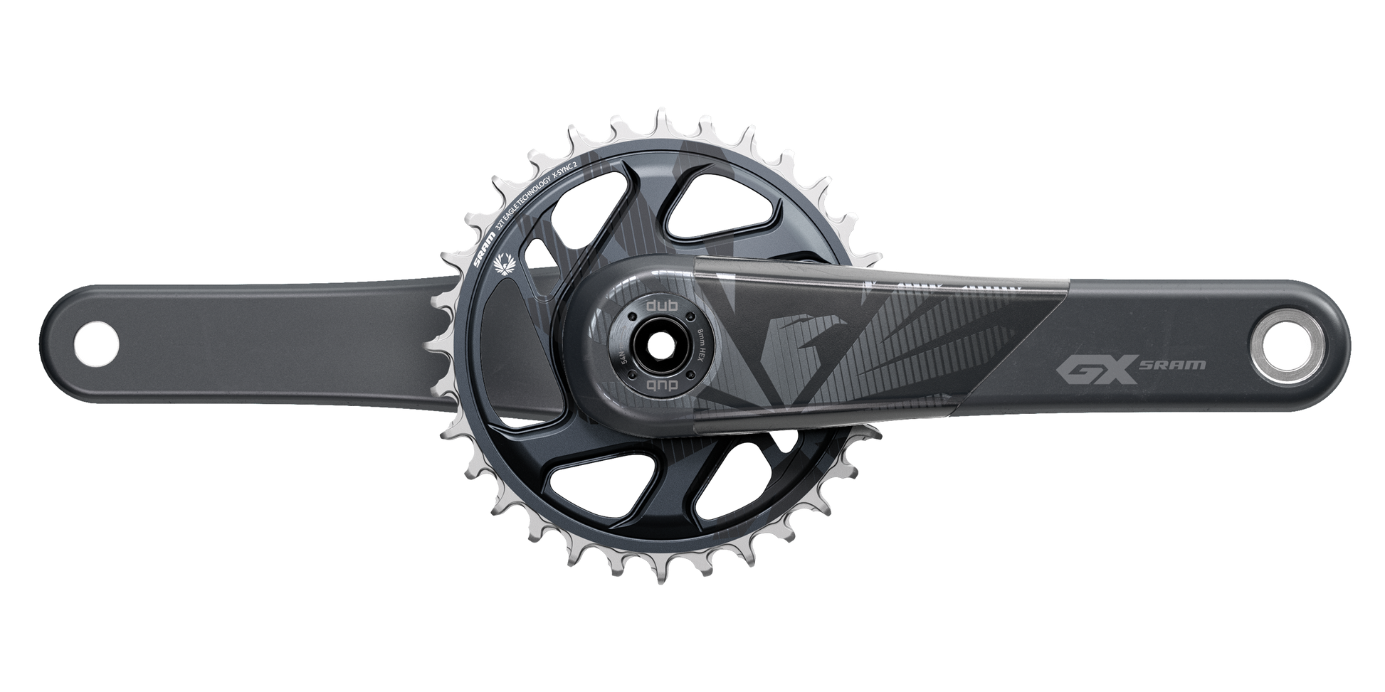 SRAM GX Eagle Boost DUB DM 12-fach Carbon Kurbelgarnitur - BIKE-PARADISE